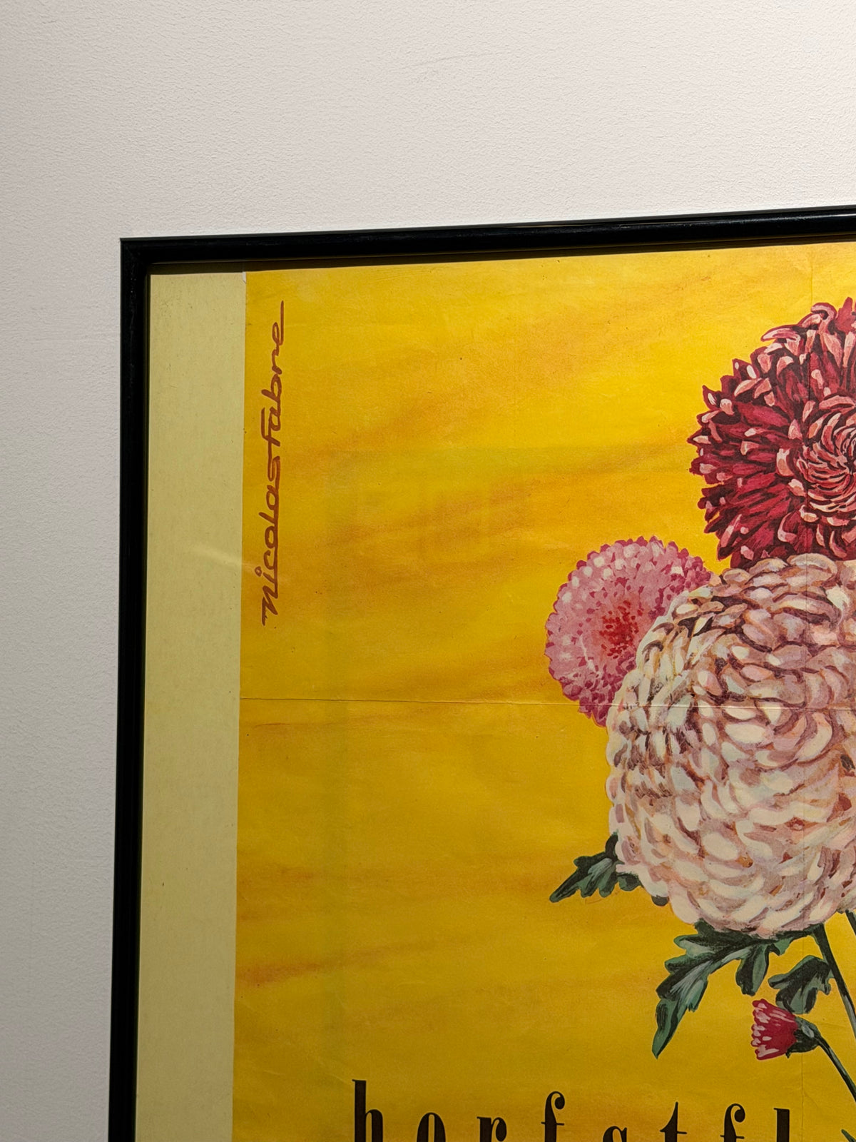 Original Expo 58 “Herfstfloralia” Poster by Nicolas Fabre