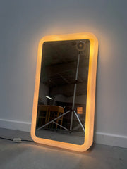 Vintage Illuminated Frosted Mirror