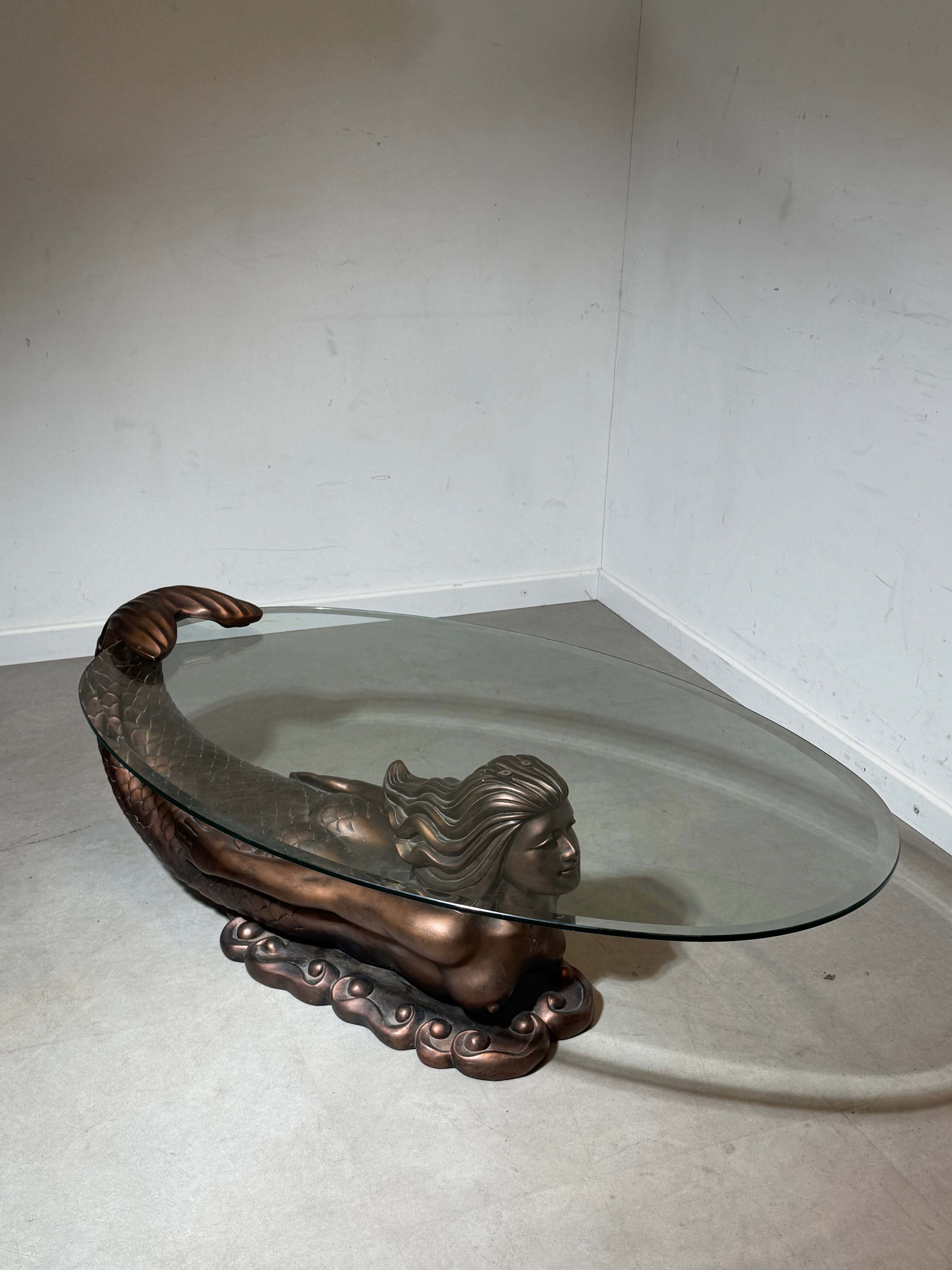 Mermaid Coffee Table – Sculptural Design – 125 cm