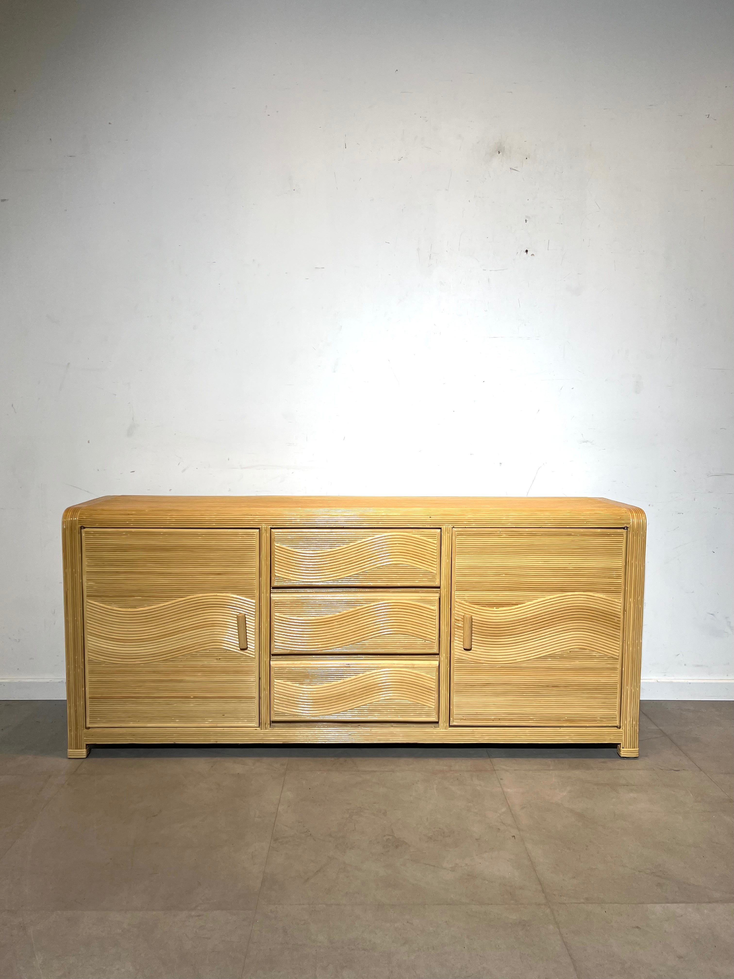 Vintage Bamboo Sideboard