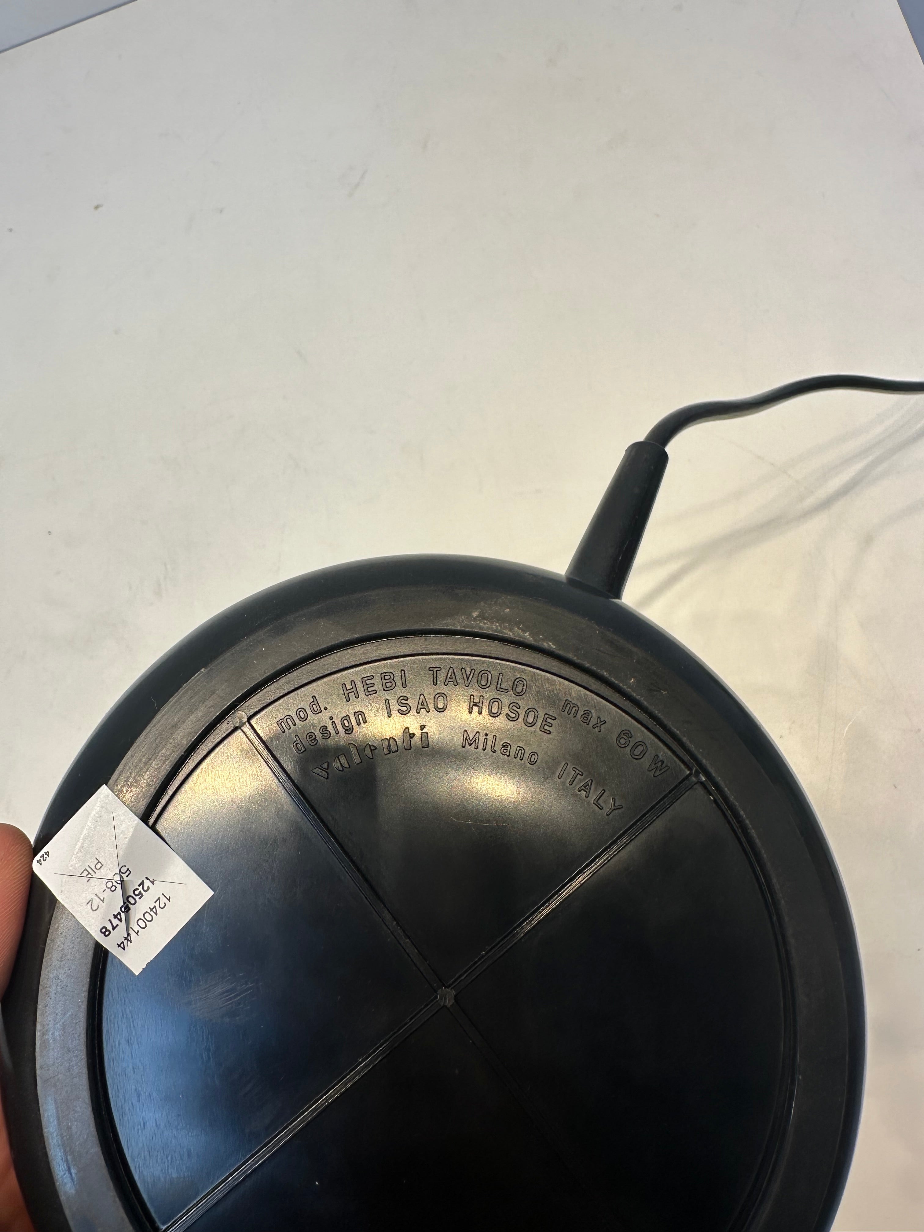 Lampe de table Hebi Tavolo par Isao Hosoe pour Valenti