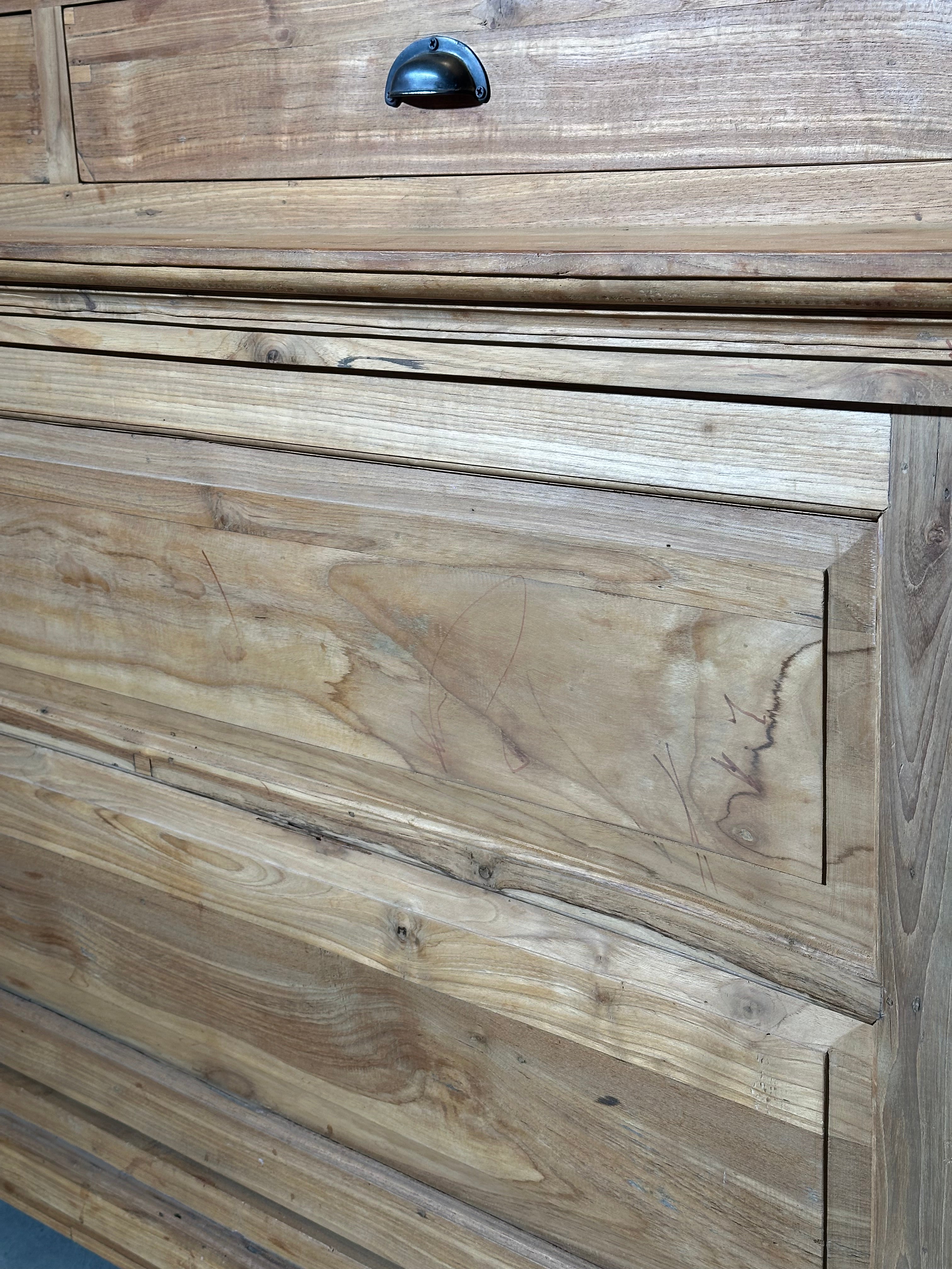 Modern Large-Scale Teak Display Cabinet