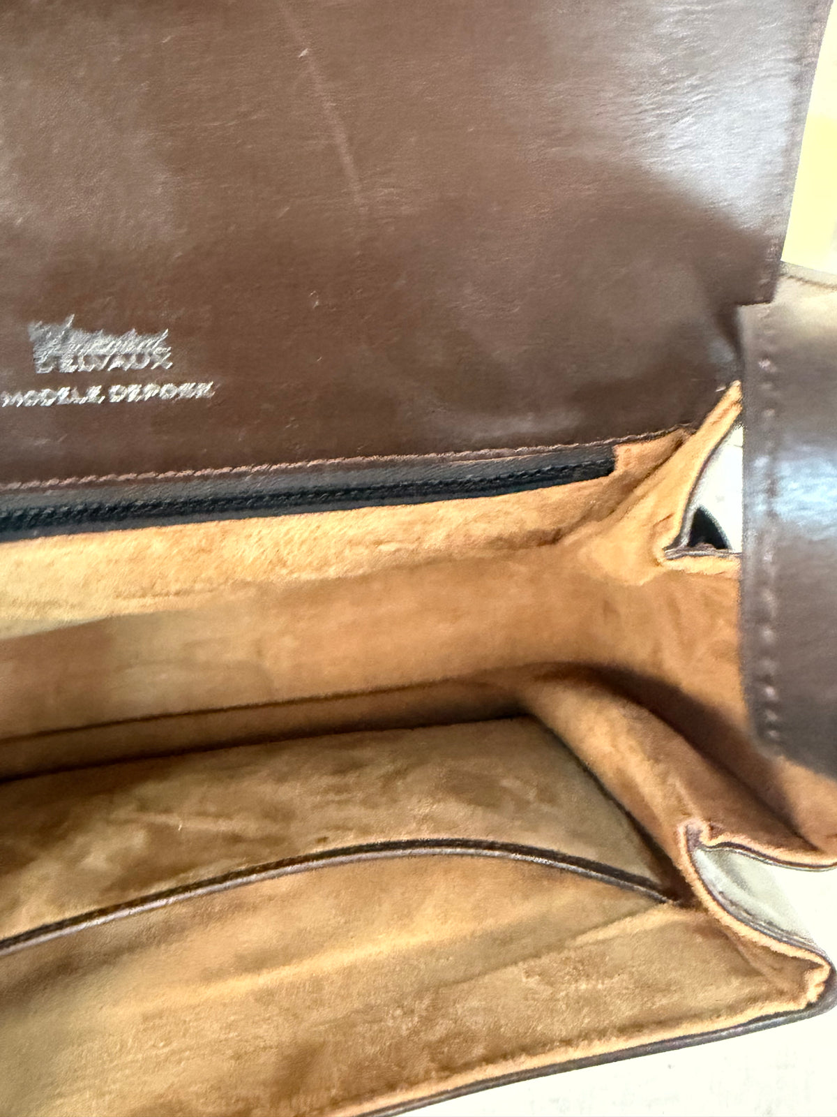 Vintage Delvaux Leather Handbag – With Dust Bag & Certificate