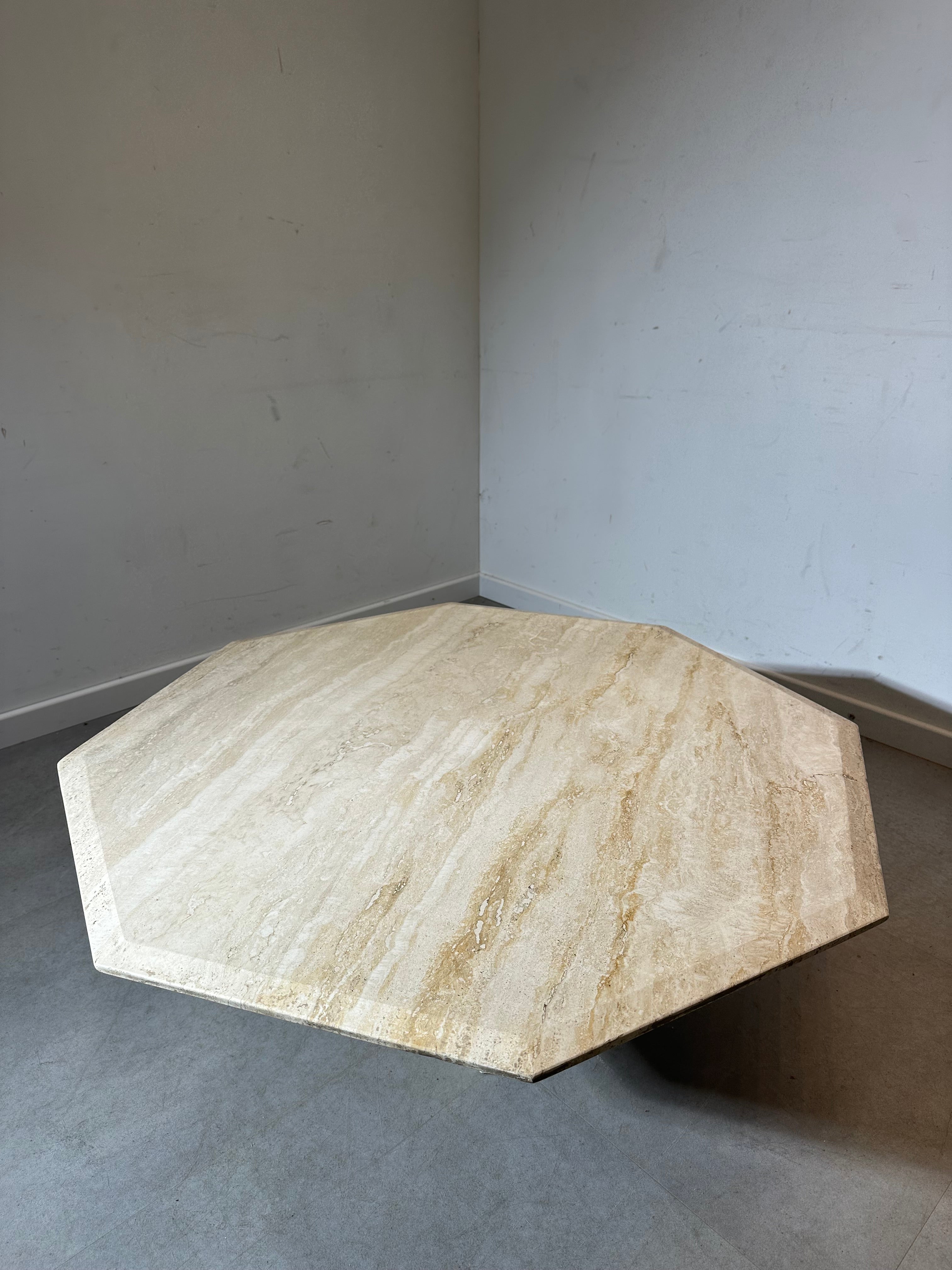 Vintage Octagonal Travertine