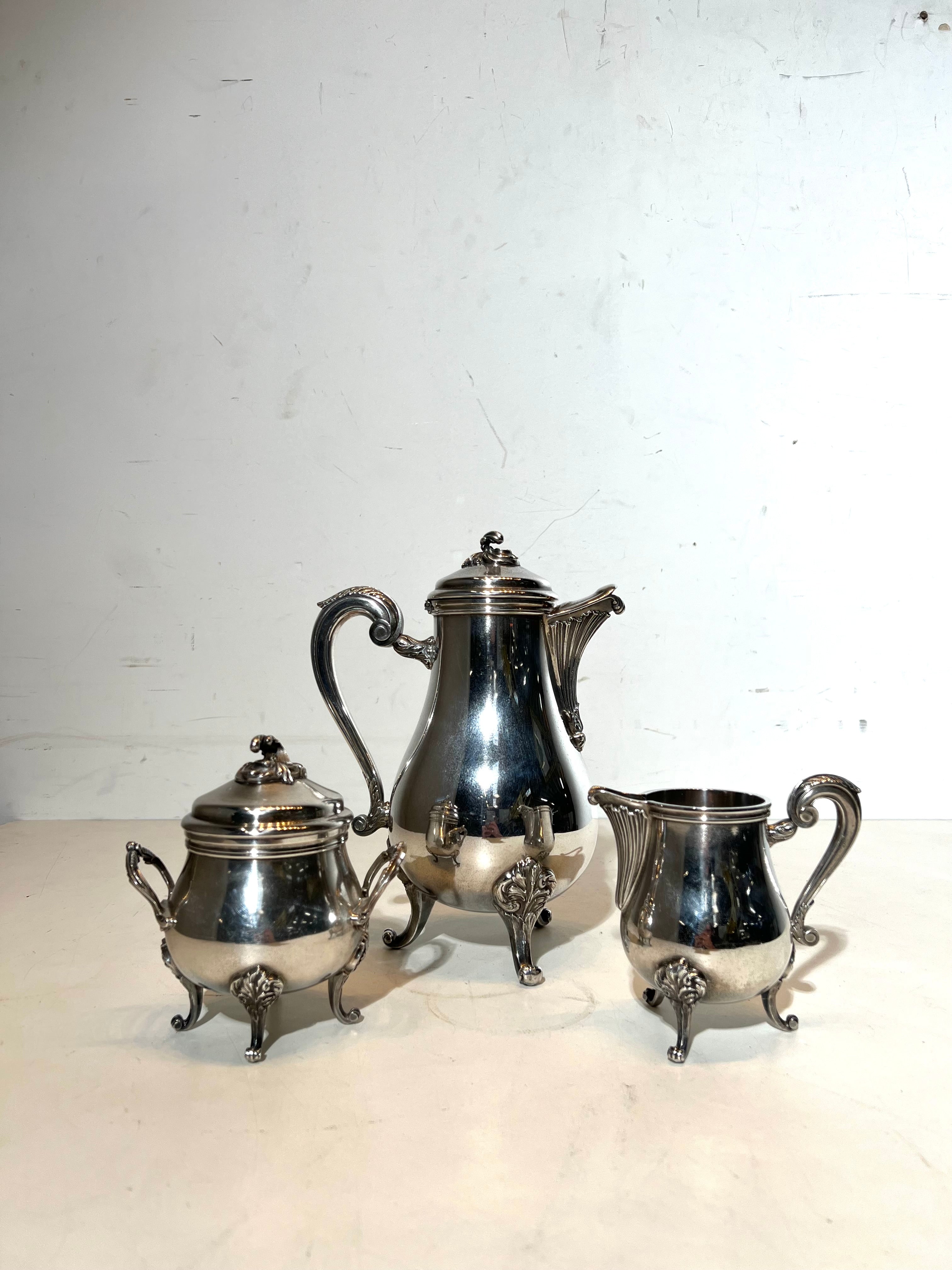 Christofle Silver Plated Coffee / Tea Service – 3 Piece Set