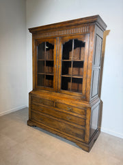 Antique Oak Display Cabinet