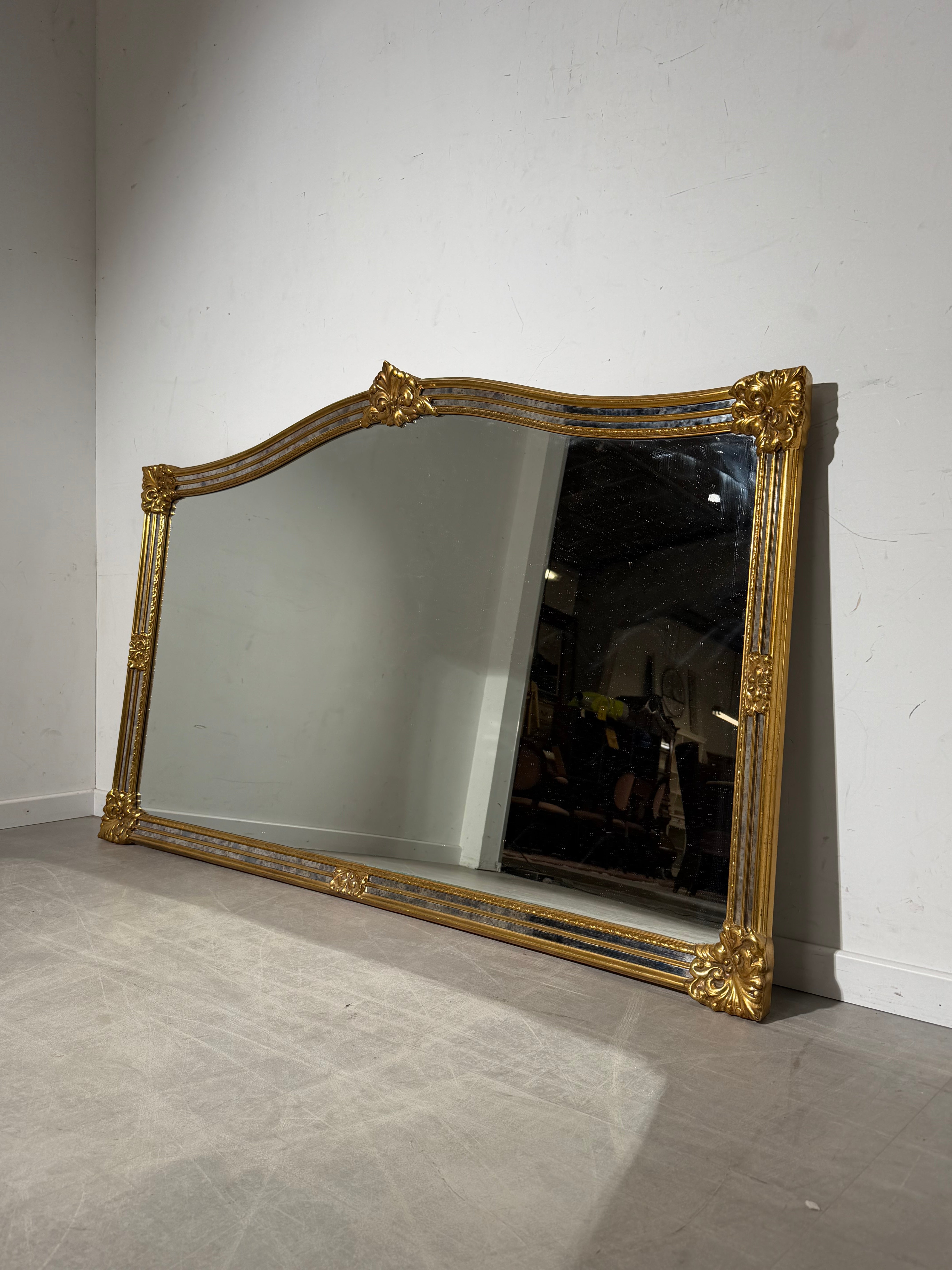 Deknudt Vintage Wall Mirror – Ornate Gilded Frame – 185 x 115 cm