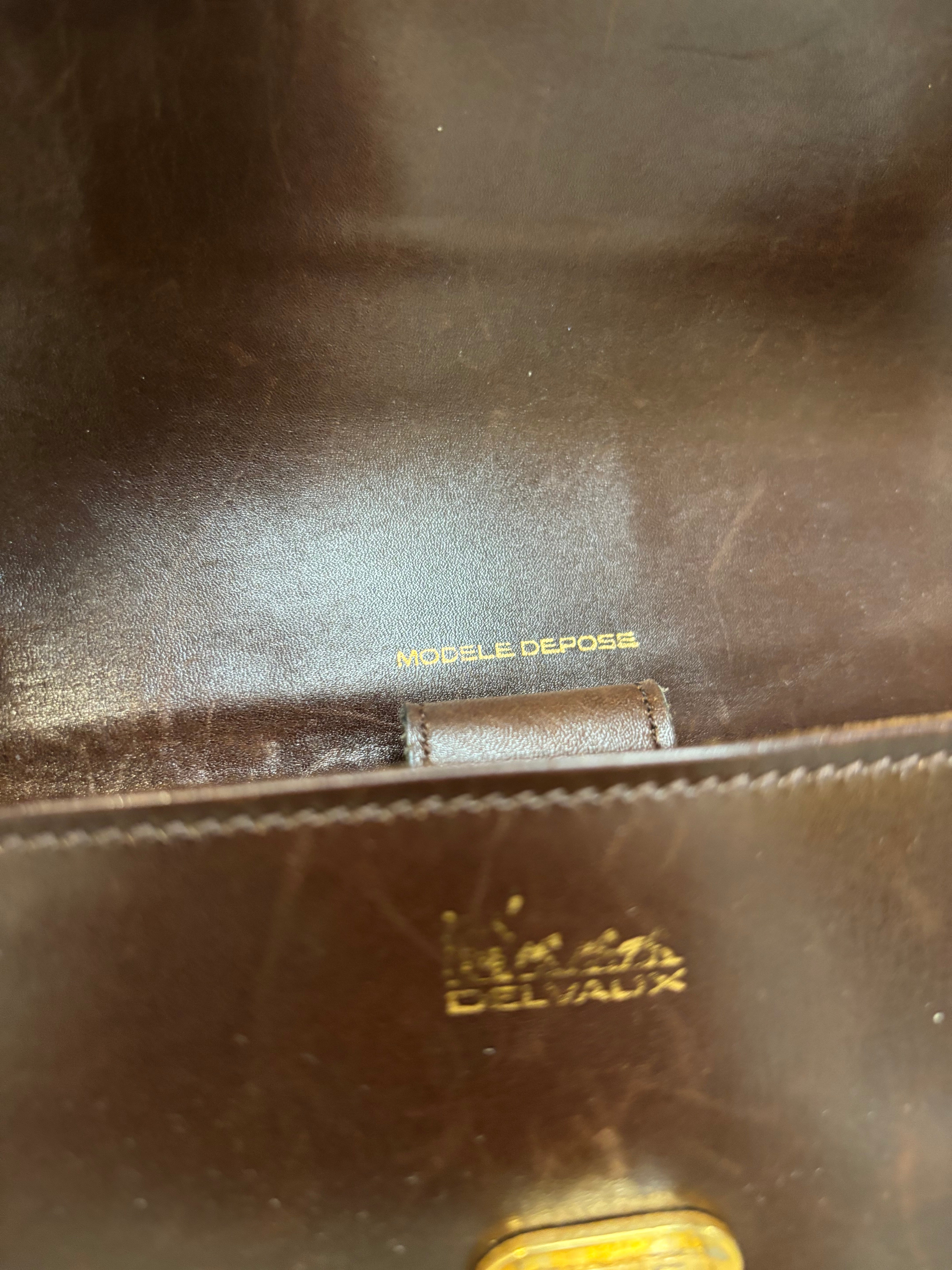 Vintage Delvaux brown shoulder bag