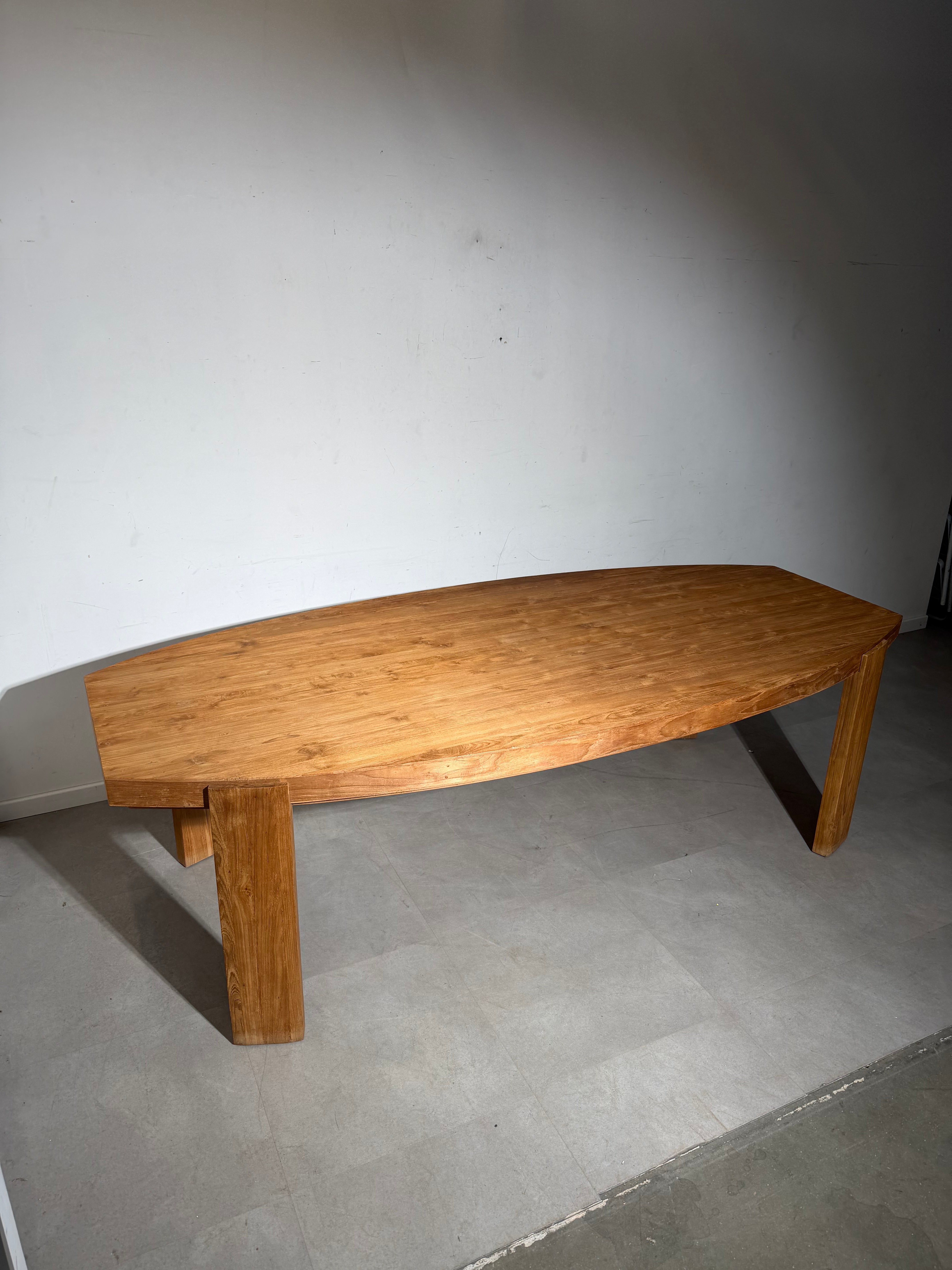 Massive Teak Wood Dining Table