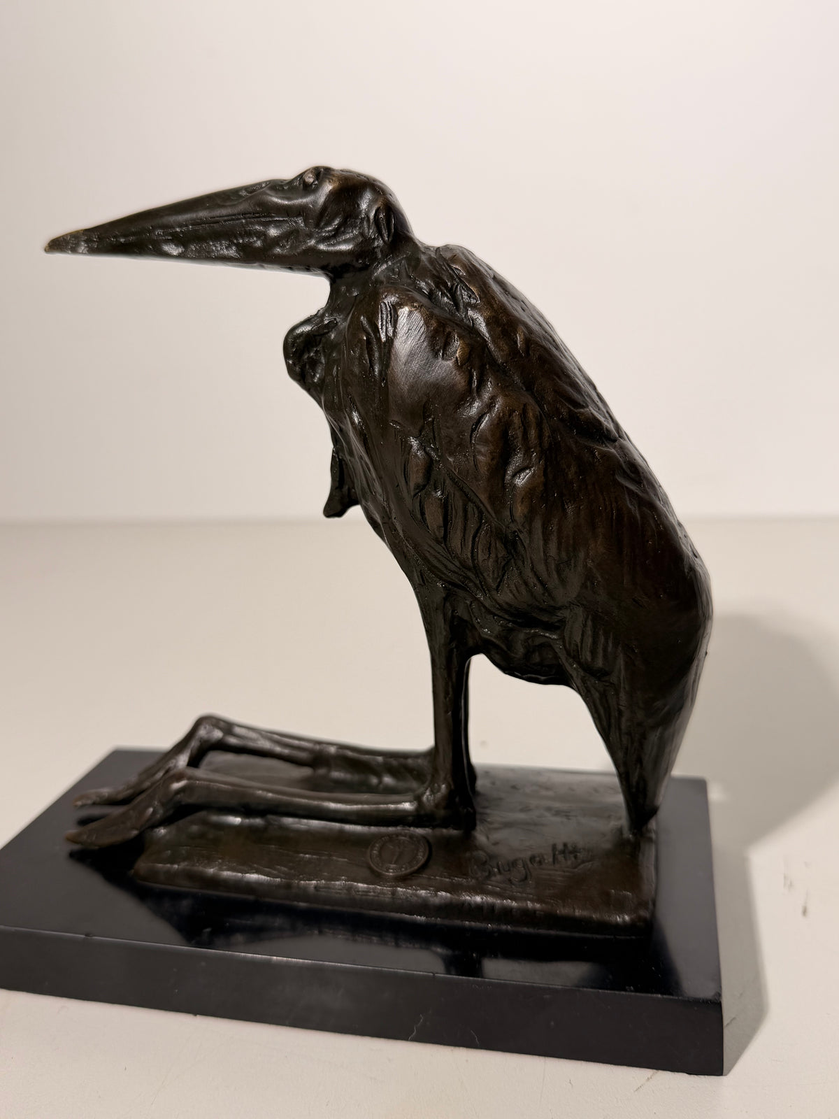 Bronze Statue Of Bird "Bugatti"