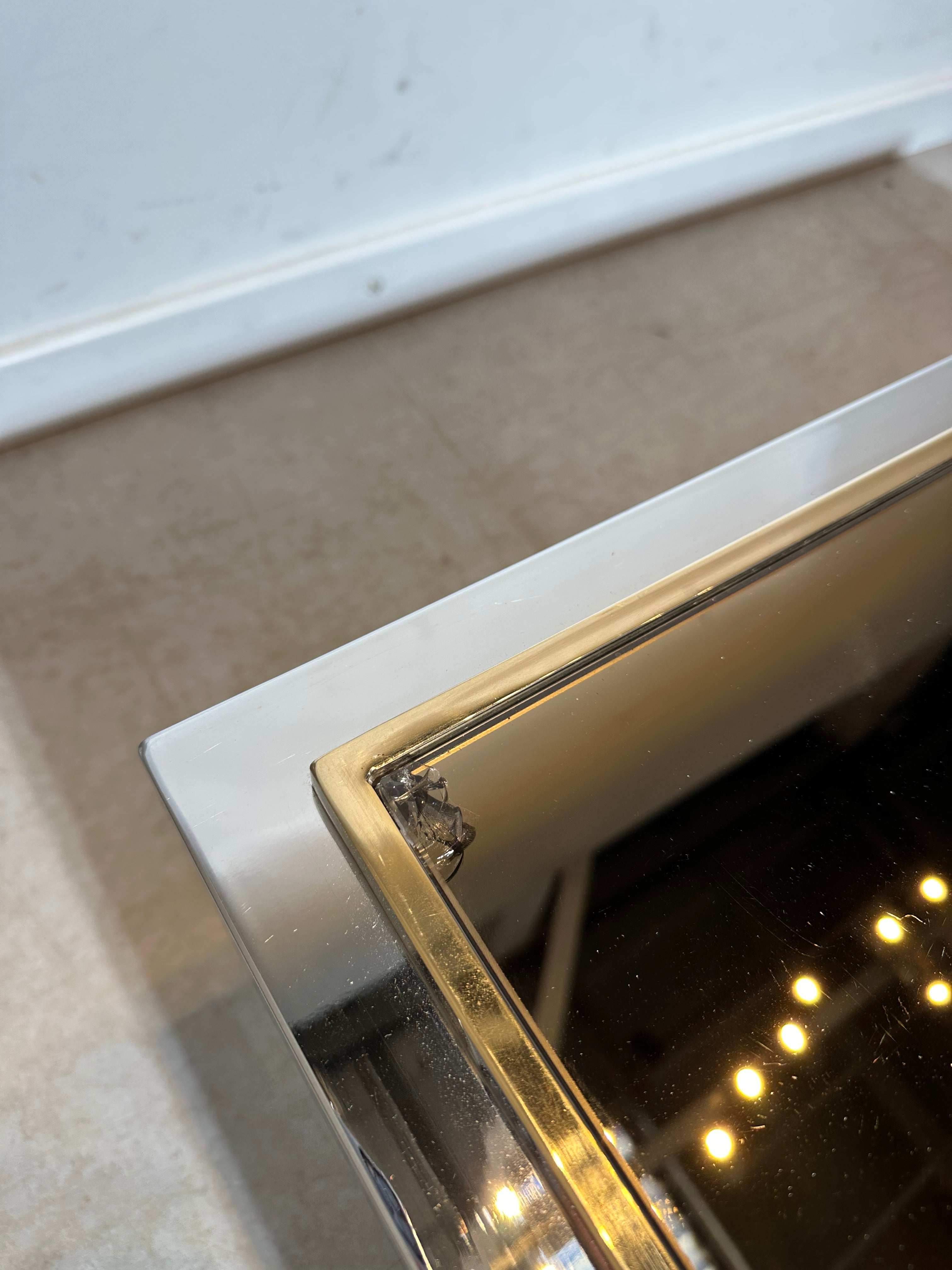 Chrome & Smoked Coffee Table