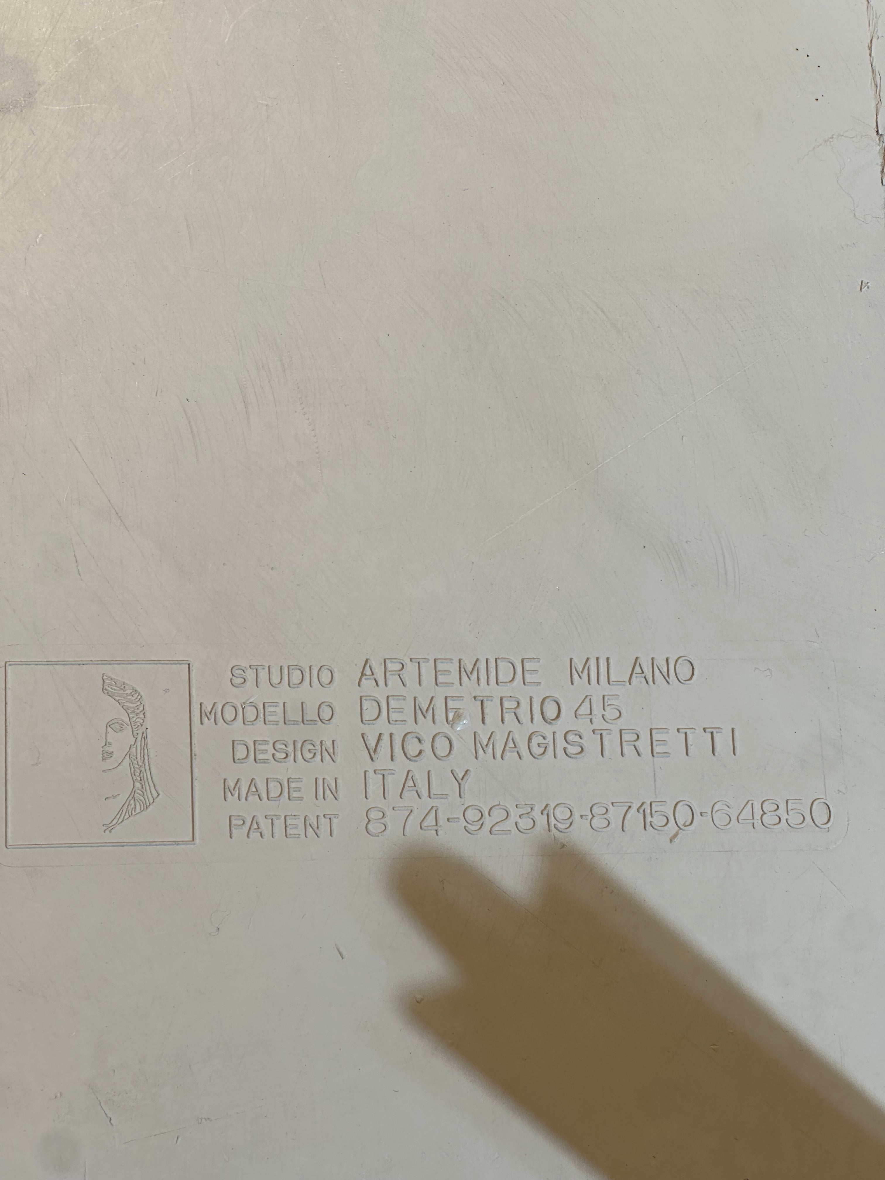 Artemide Demetrio 45 Side Tables by Vico Magistretti – Italy