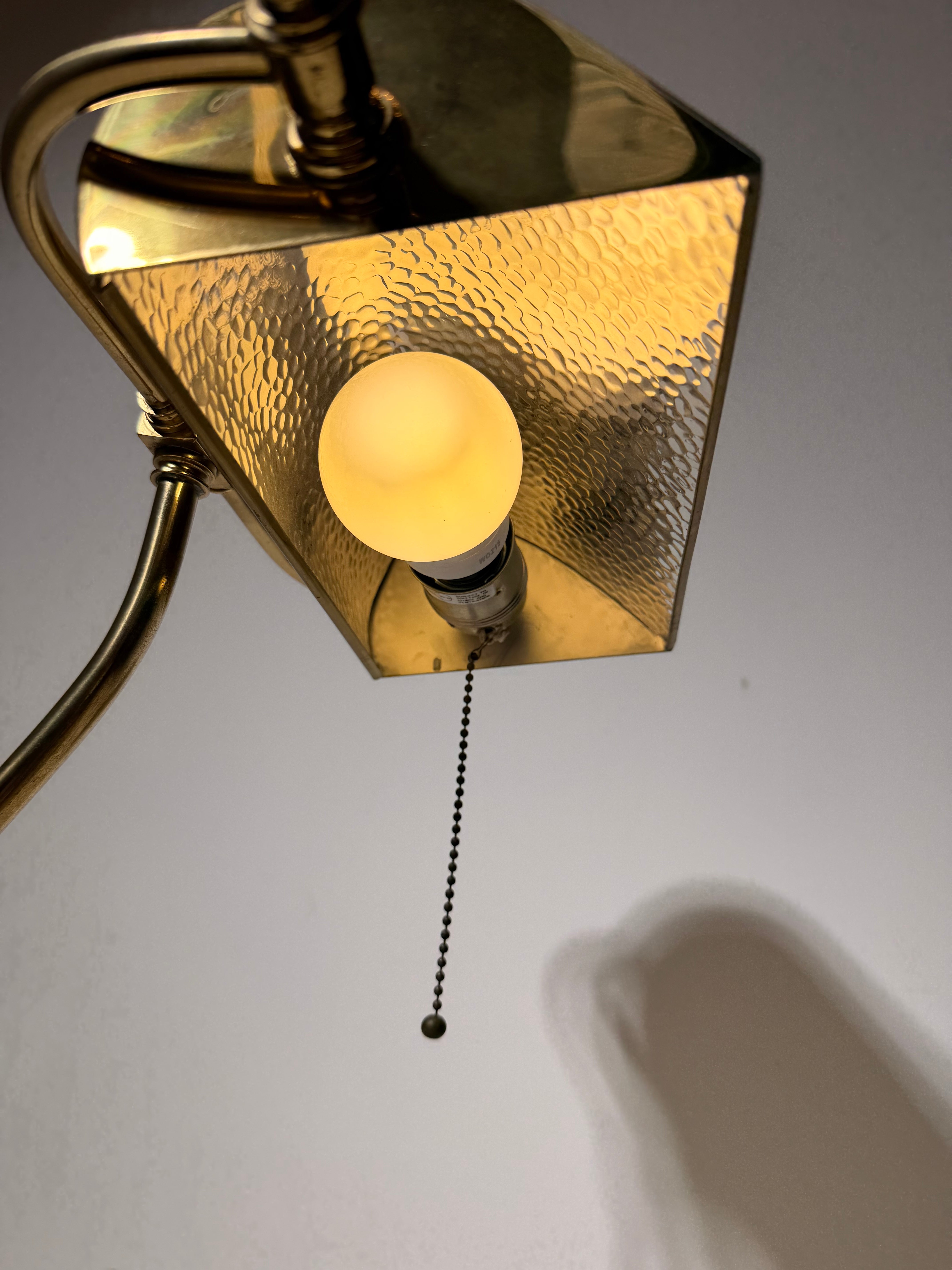 Vintage Brass Banker’s Desk Lamp