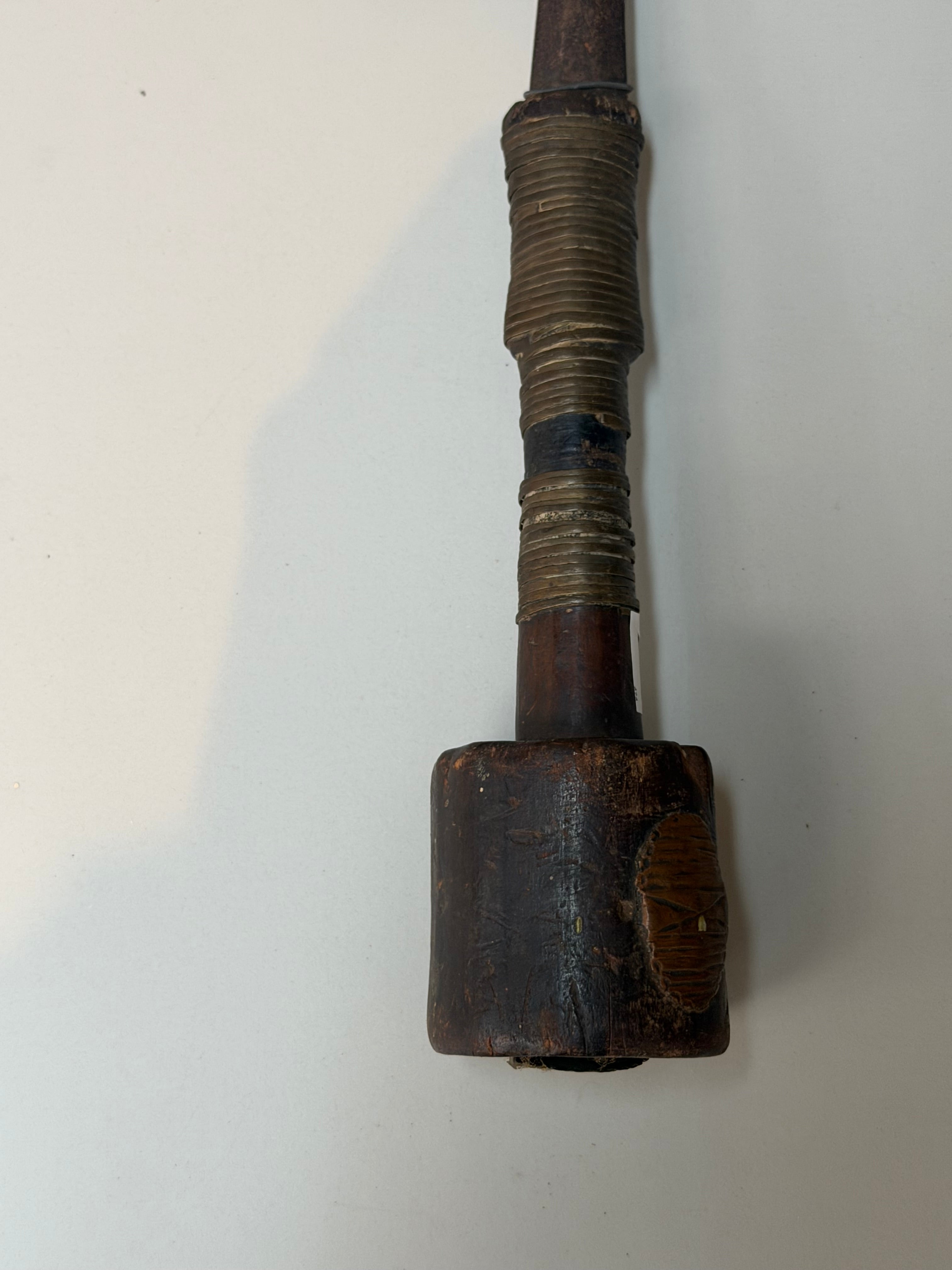 Antique African Ceremonial Sickle Axe – “Trumbash” Mangbetu