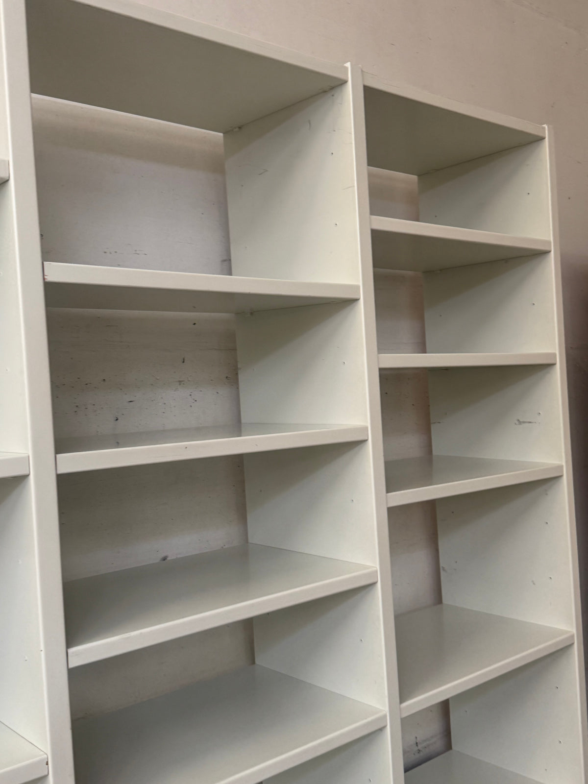 Interlübke Open Bookcase – White Modular Shelving System