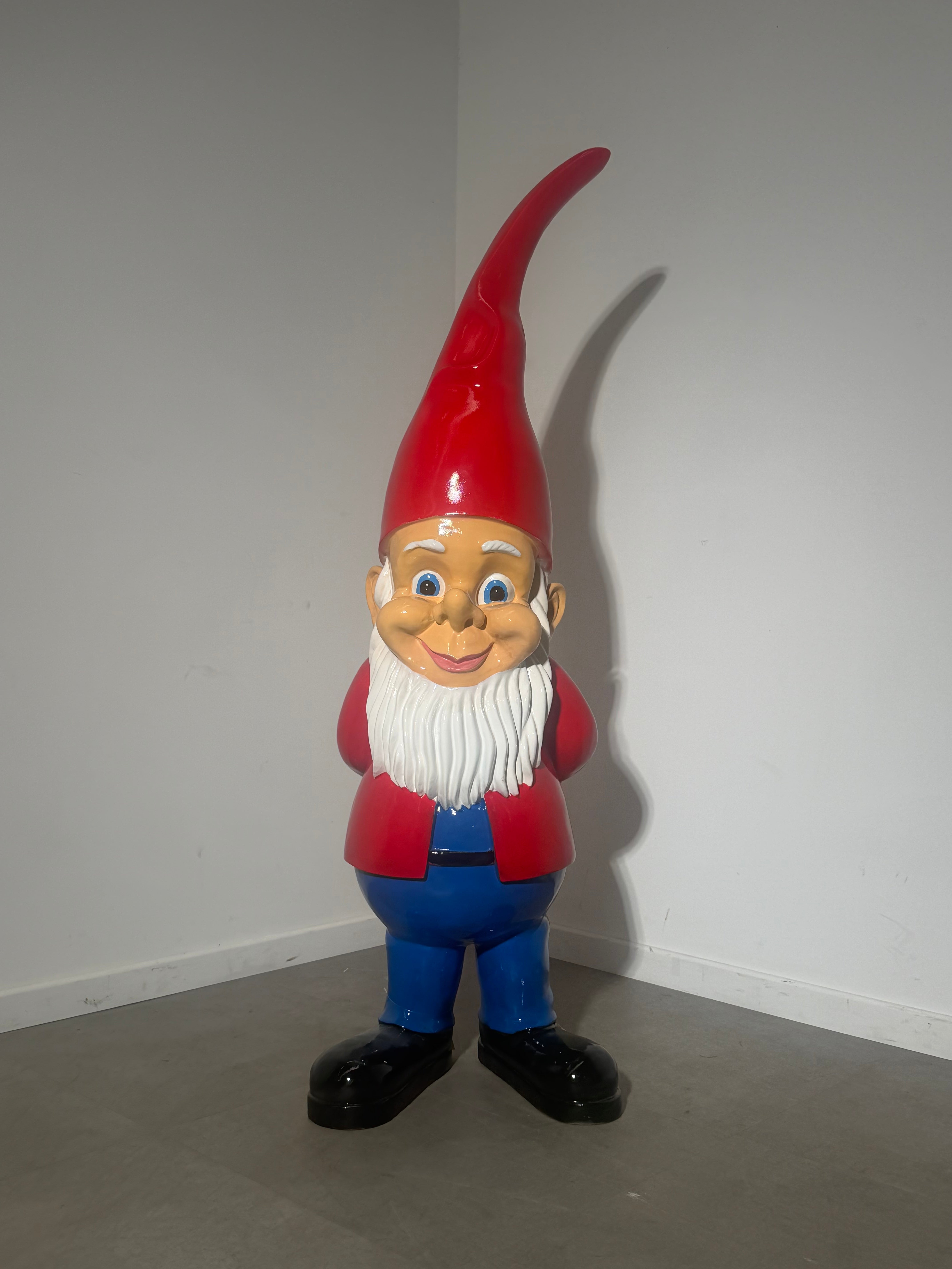 XL Outdoor Garden Gnome – 160 cm – Fiberglass & Polyester