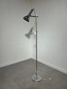 Vintage adjustable chrome floorlamp