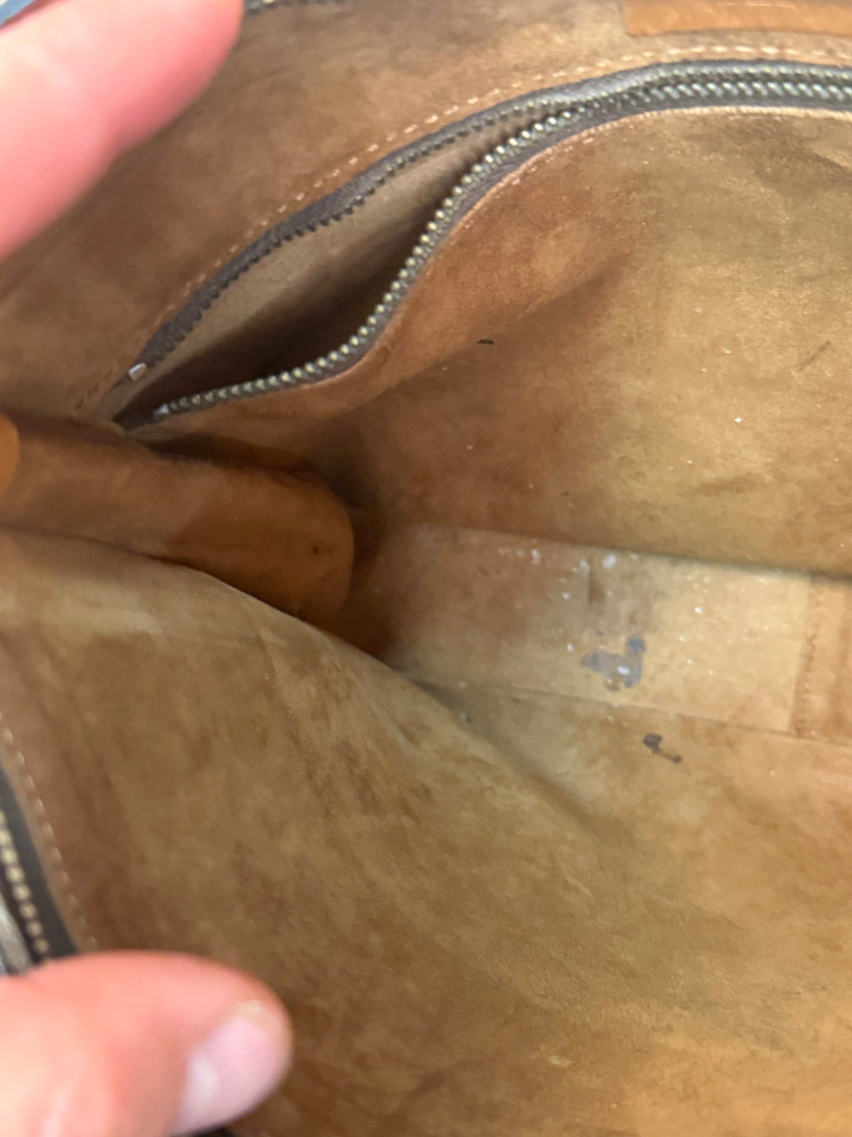 Vintage Delvaux Cognac Leather Shoulder Bag – With Dust Bag, Mirror & Certificate
