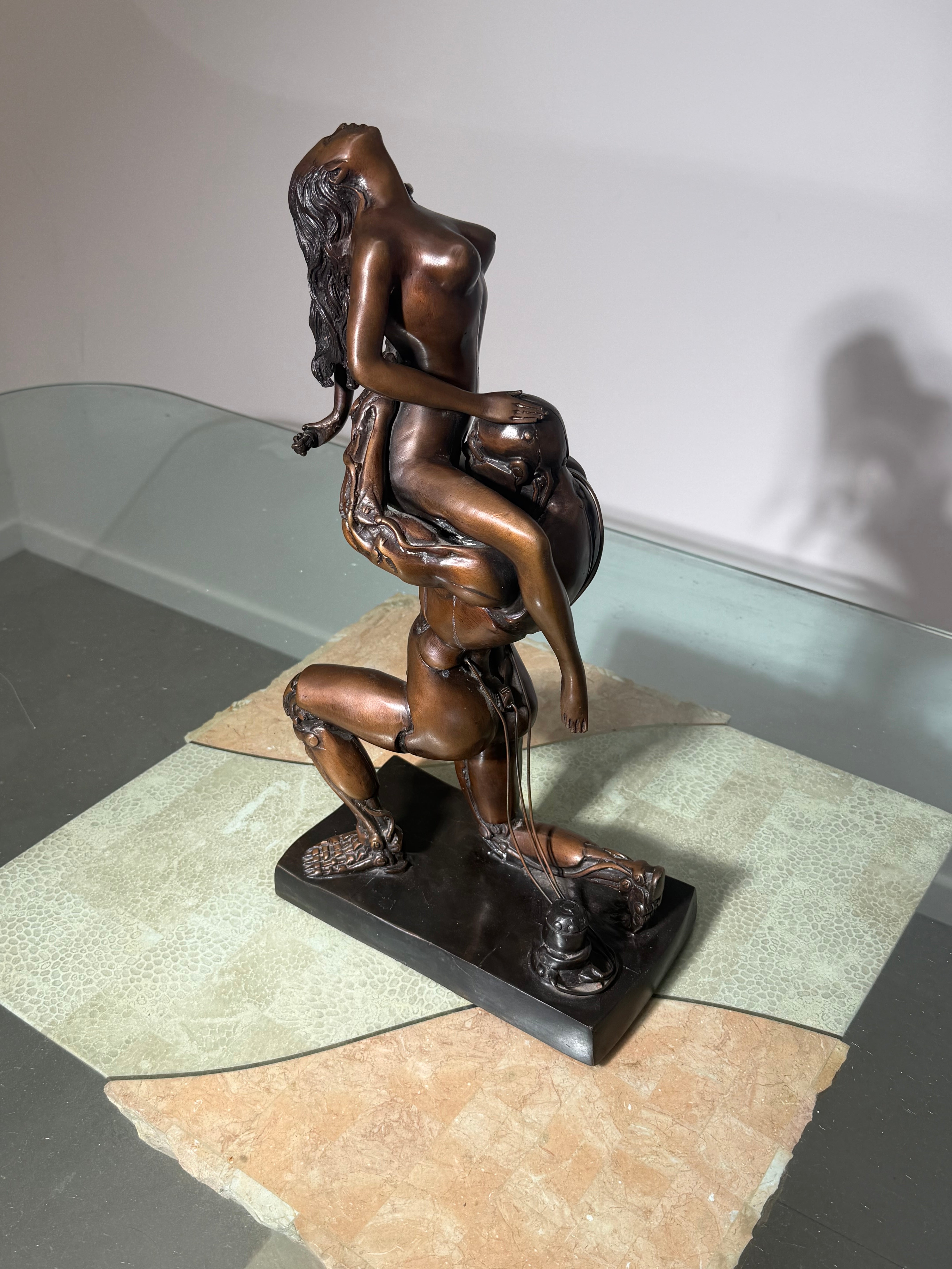 Bronze Sculpture “Techno Lover” after Rodolfo Bucacio