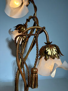 Italian brass knot flowerlamp