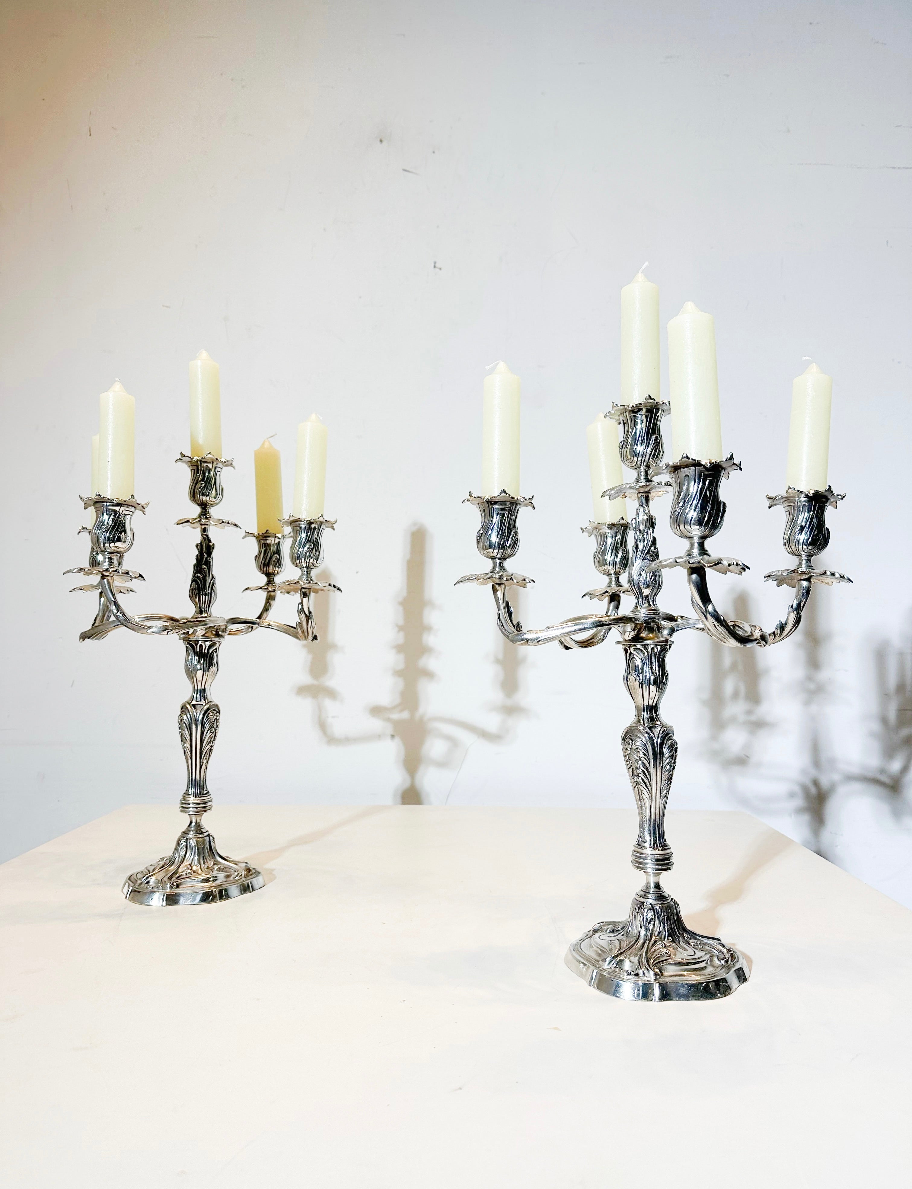 Silver Plated Candle Holders Atrb Wiskemann