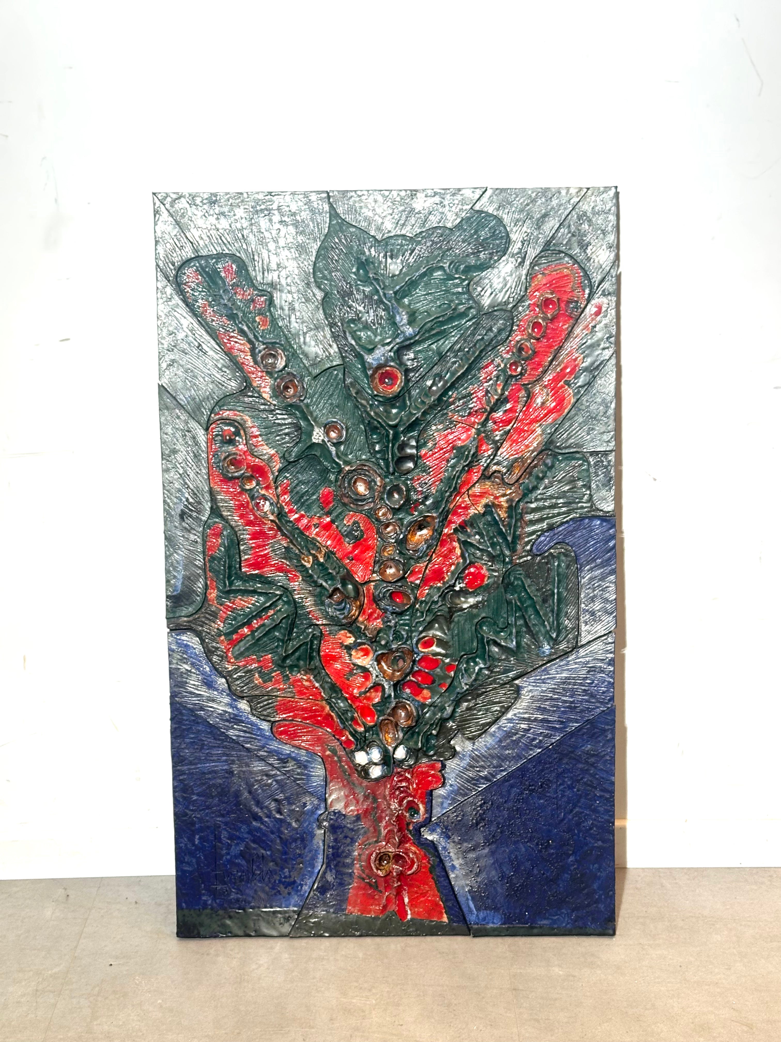 Vintage Ceramic Tile Artwork