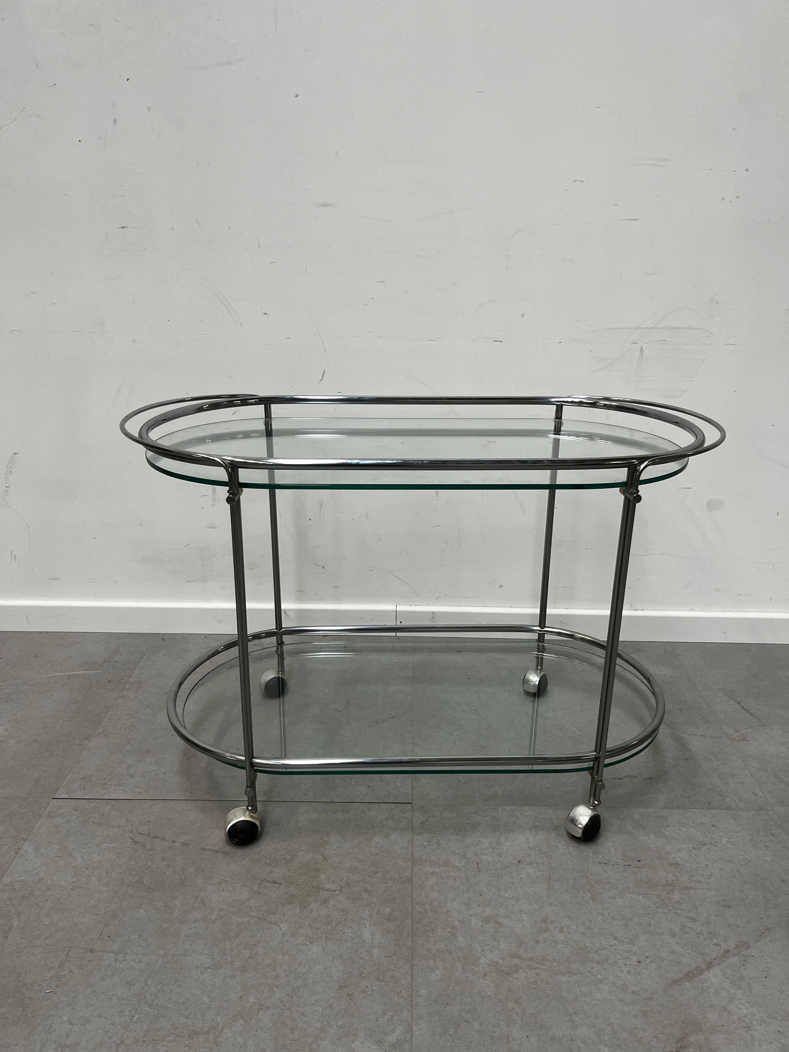 Chrome Bar Cart