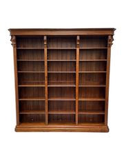 Mahogany Bookcase with Carved Details