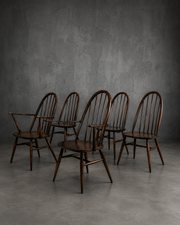 Set of 6 Ercol Windsor Dining Chairs – Model 205