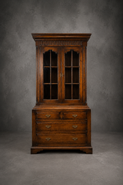 Old New England Oak Housekeeper’s Cabinet