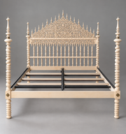 Ornate Hand-Carved Four Poster Bed