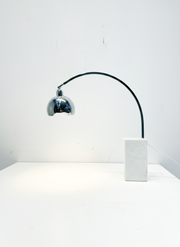Vintage Chrome and Marble Table Lamp