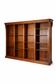 Large Bookcase Cabinet in Solid Elm Wood