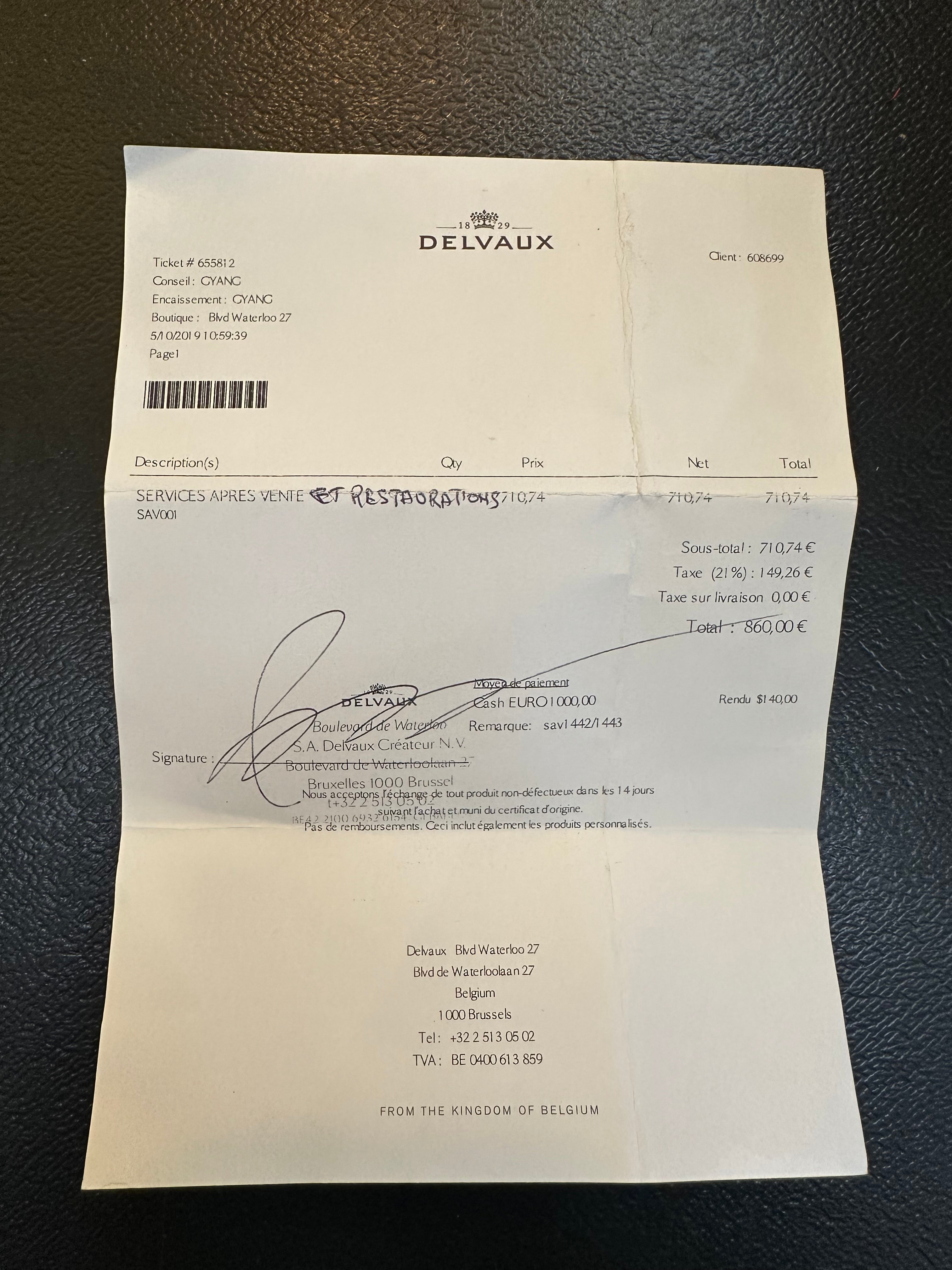 Sac à main Delvaux « Brillant PM » – Cuir noir