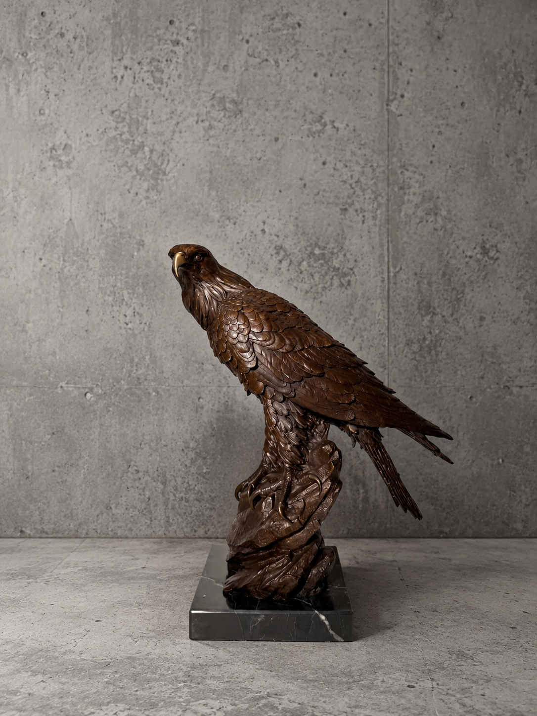 Large Bronze Eagle Sculpture