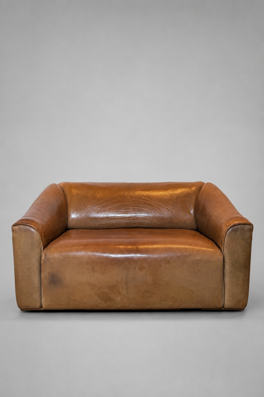 De Sede DS-47 Vintage Neck Leather 2 Seater Sofa – Cognac