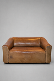 De Sede DS-47 Vintage Neck Leather 2 Seater Sofa – Cognac