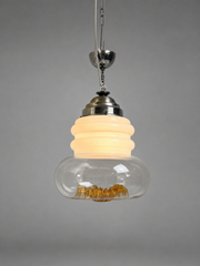 Vintage Murano Style Glass Pendant Light