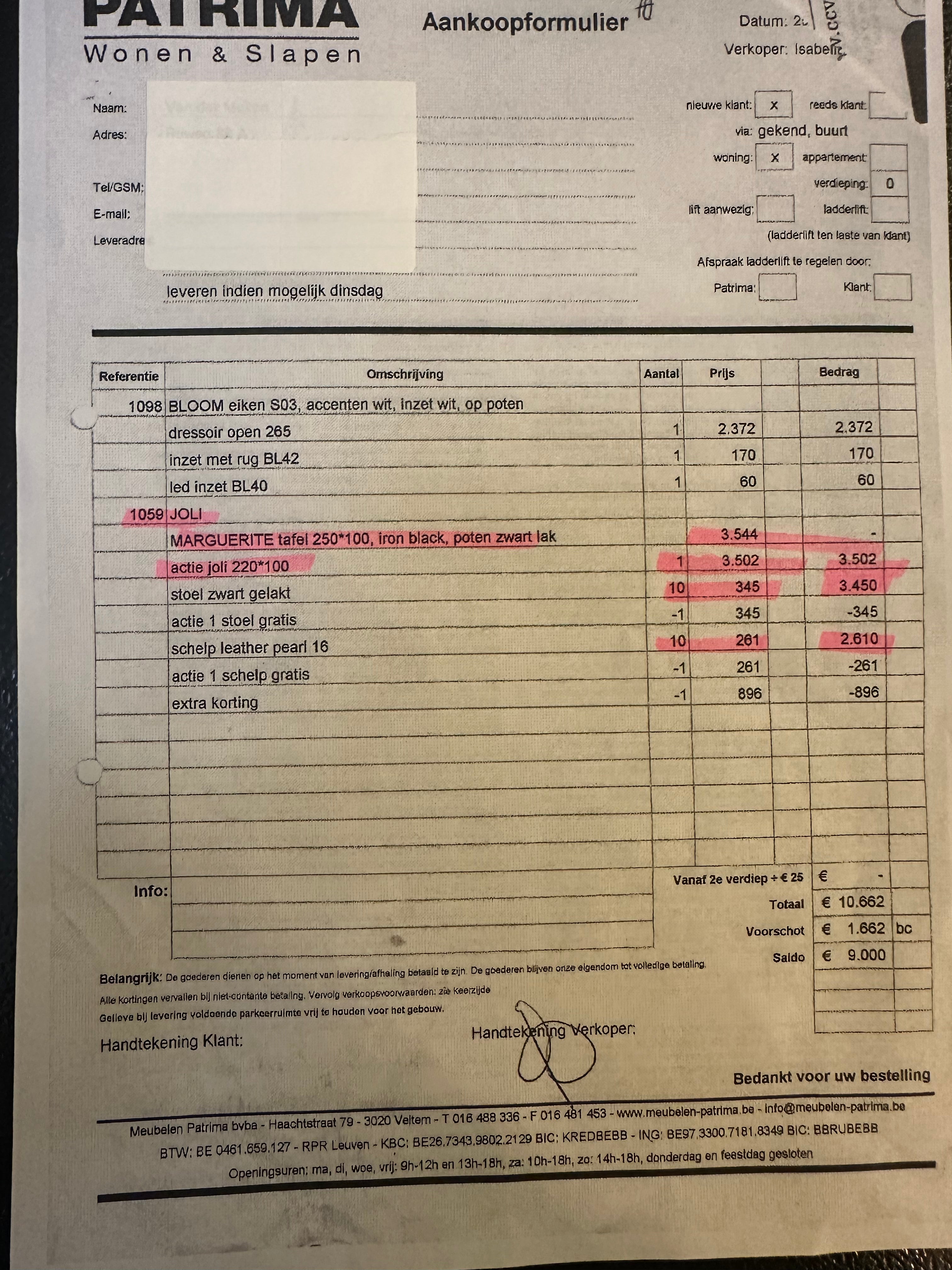 Joli Ceramic Top Dining Table "Marguerite"