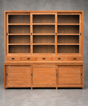 Large Teak Display & Storage Cabinet