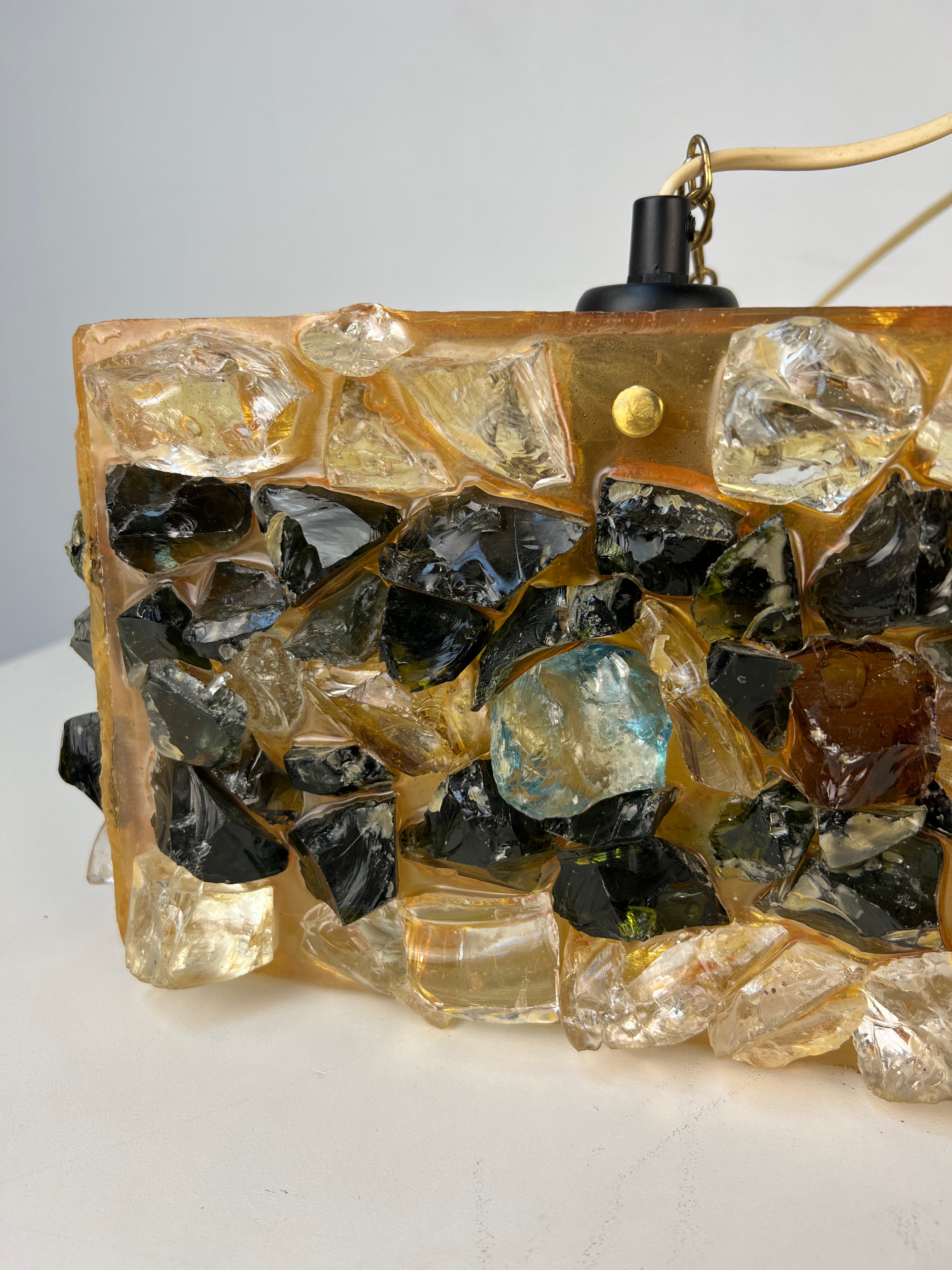 Suspension vintage en époxy