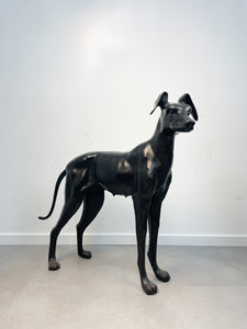 Bronze Greyhound Lifelike Figure