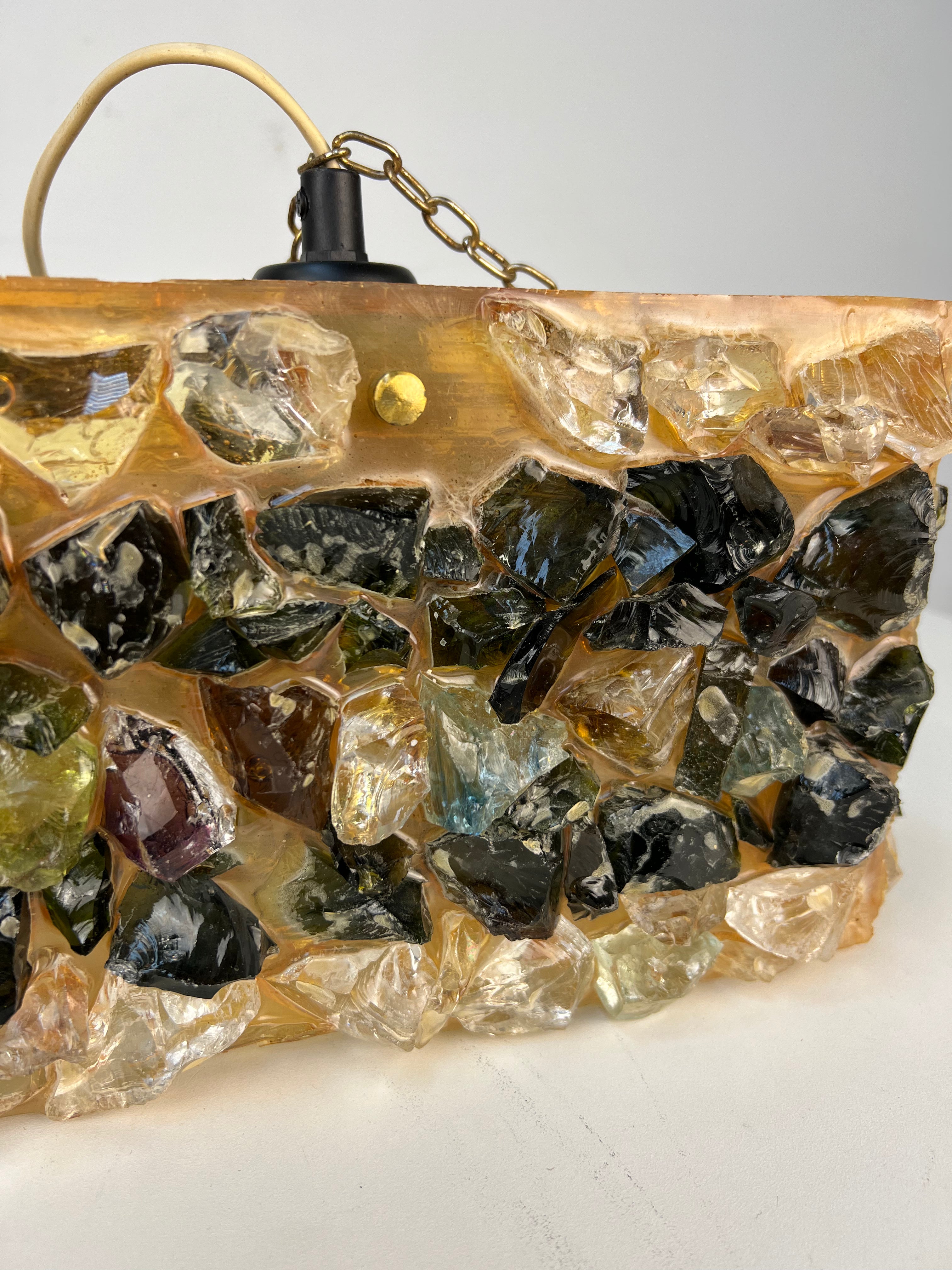 Suspension vintage en époxy