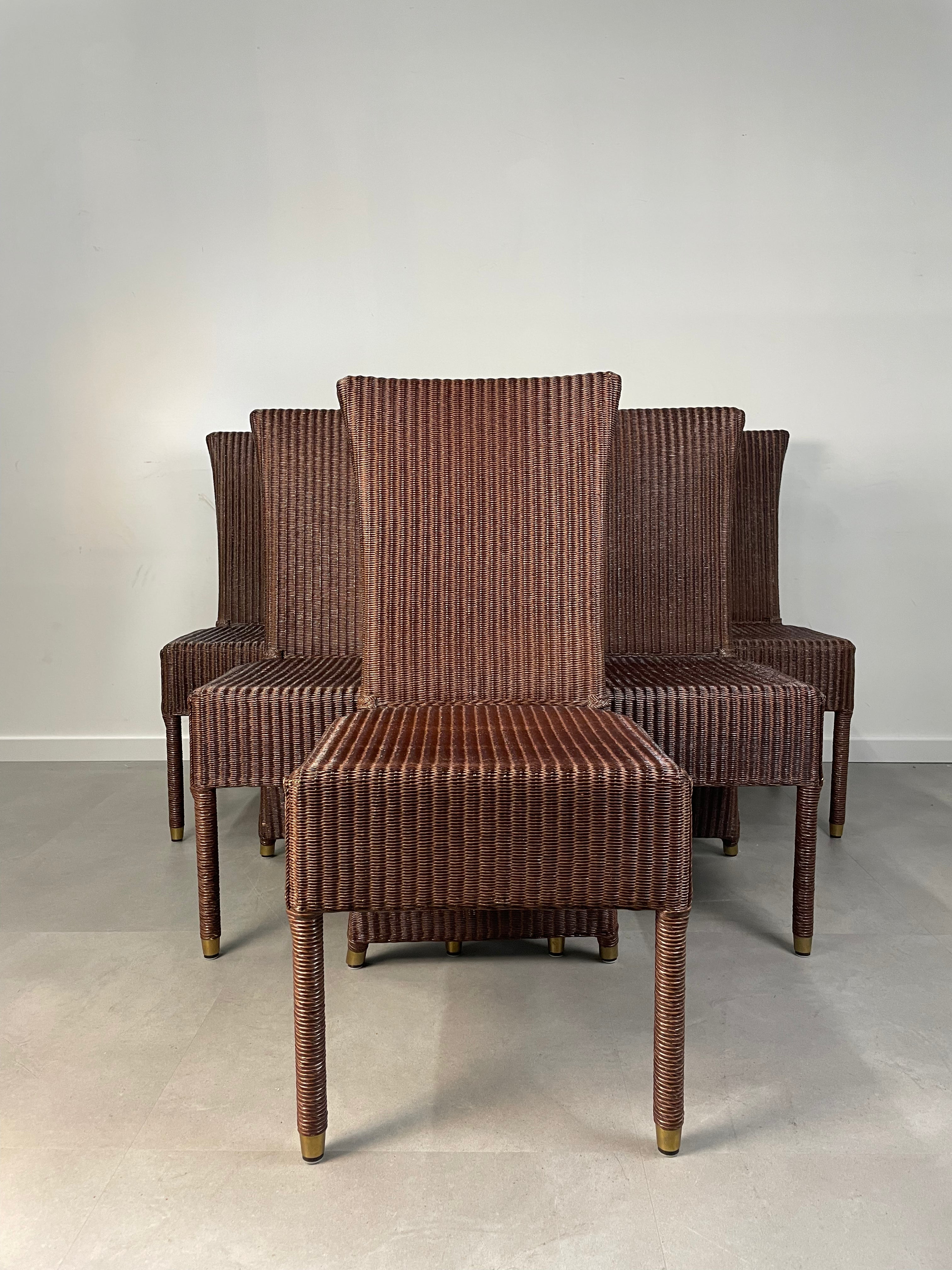 Set van zes Vincent Sheppard-stoelen