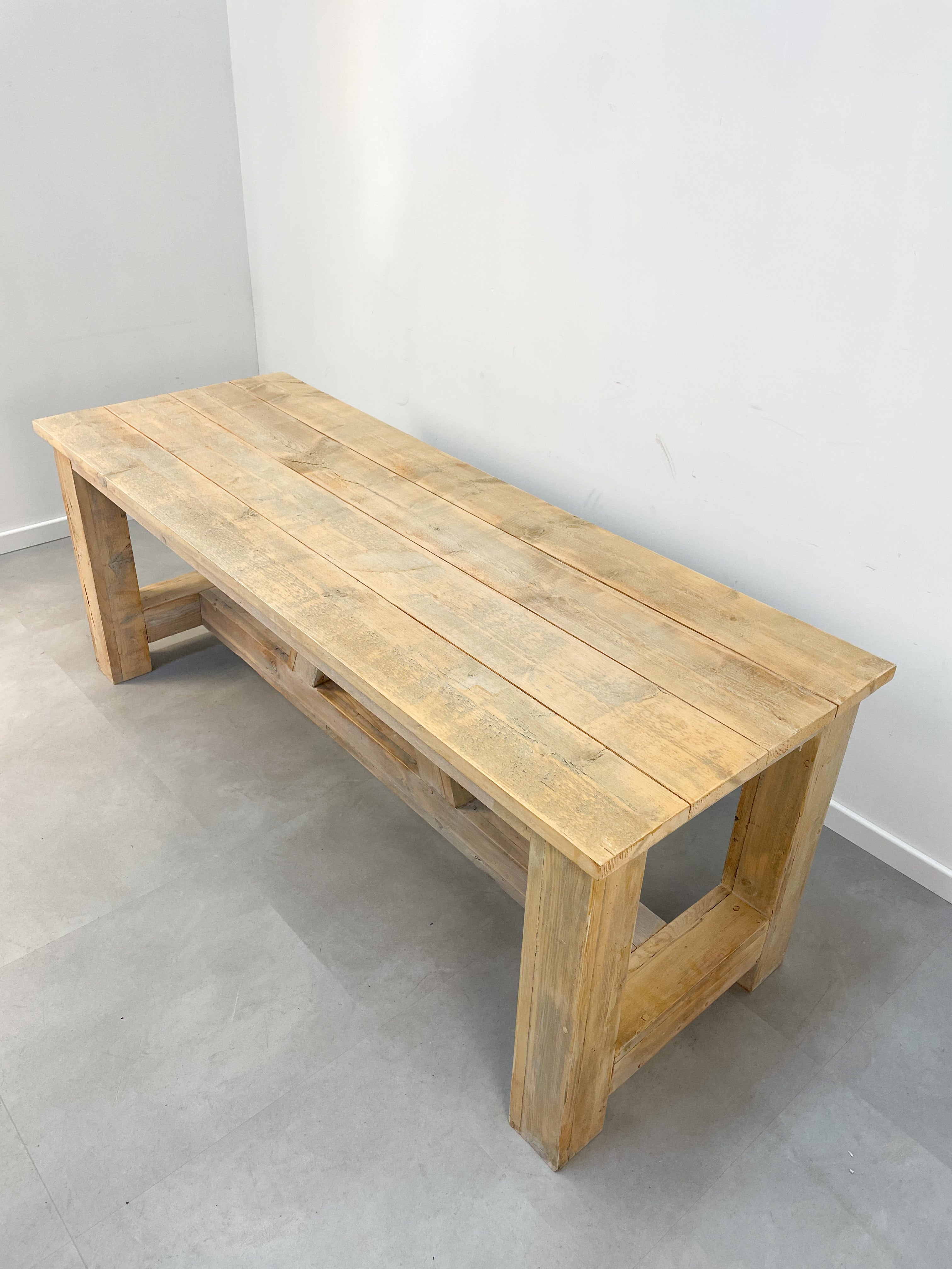 Scaffold wooden dining table