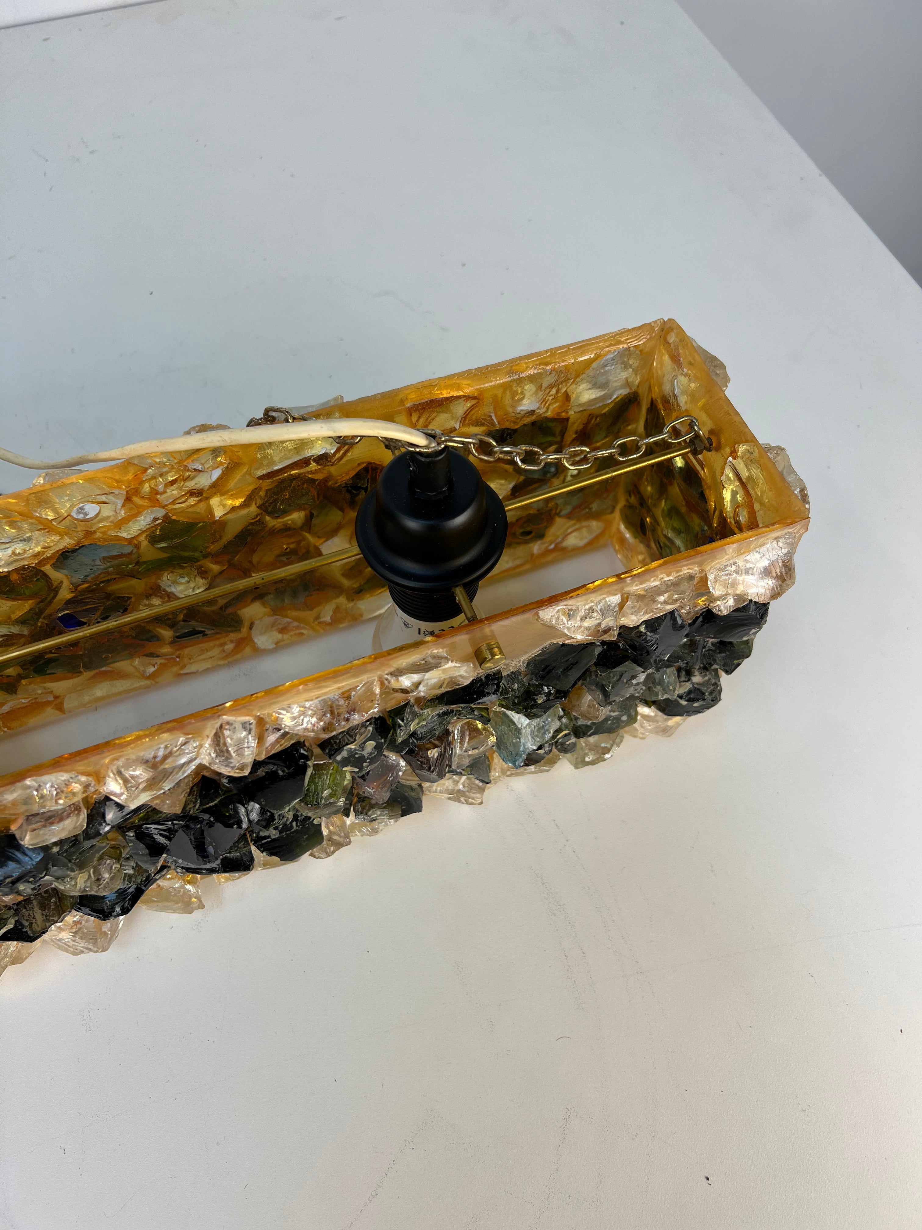 Suspension vintage en époxy