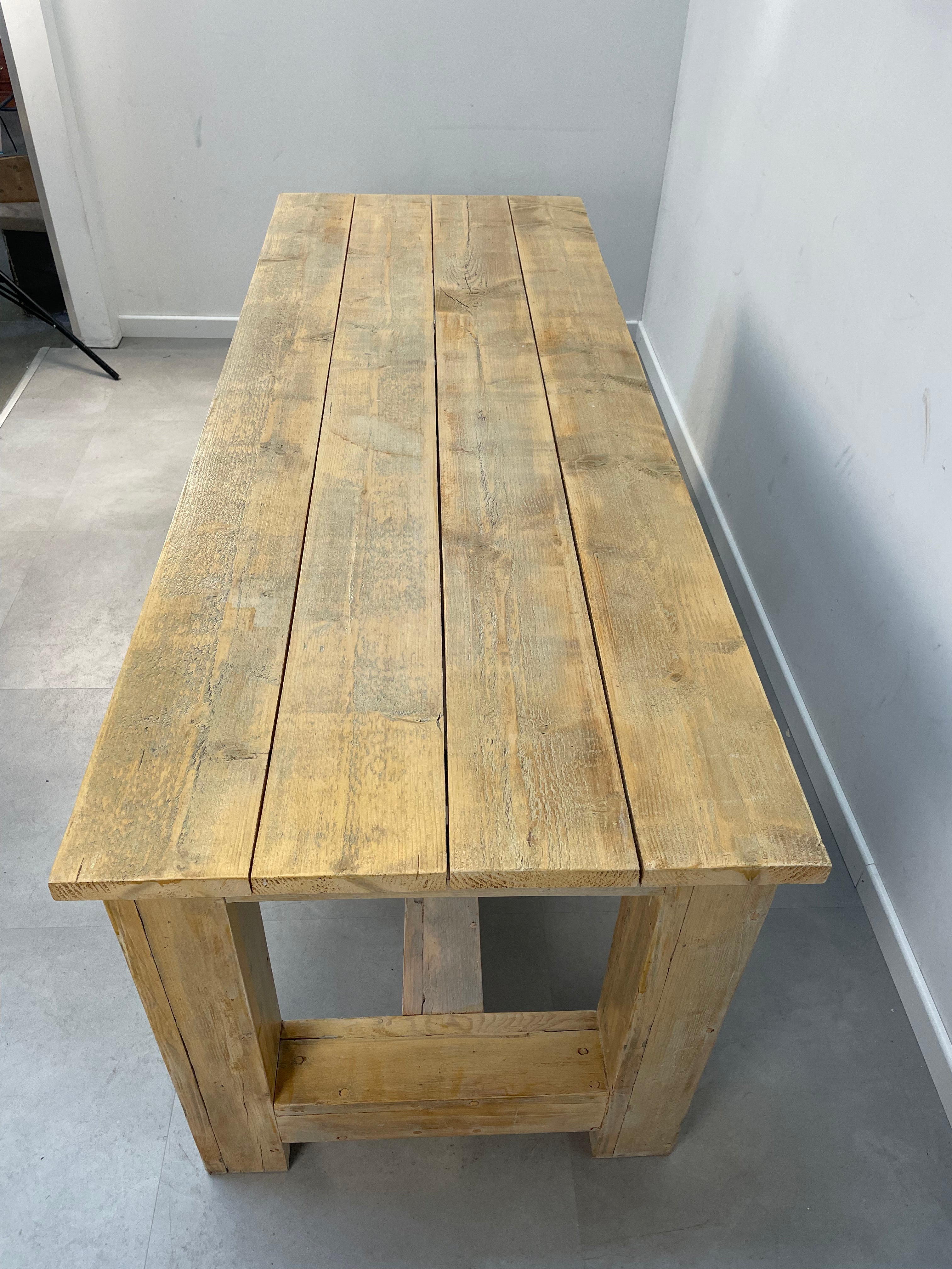 Scaffold wooden dining table