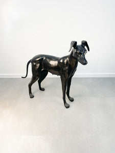 Bronze Greyhound Lifelike Figure